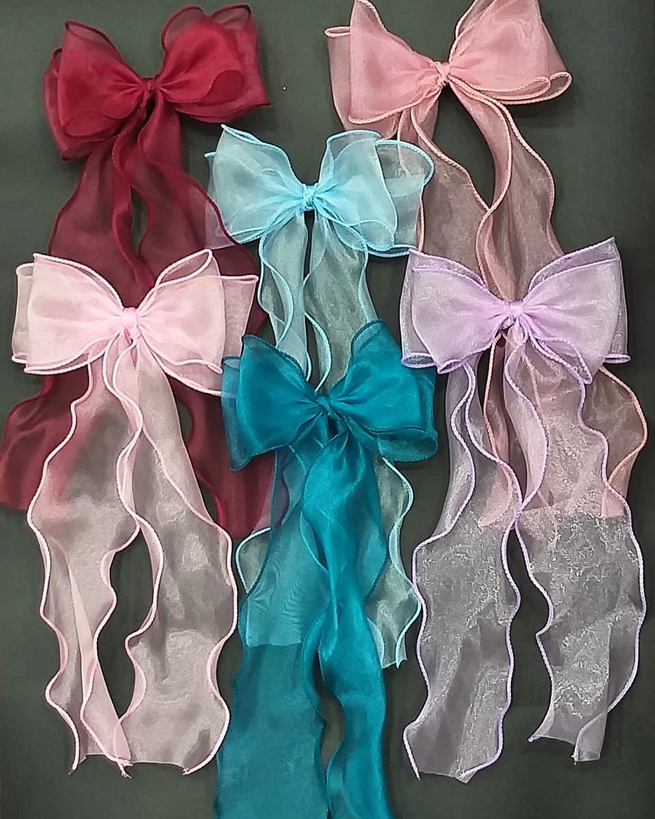 organza bows